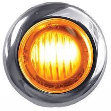 TLED-B2CA 3/4 Amber Bullet Light With Clear Lens
