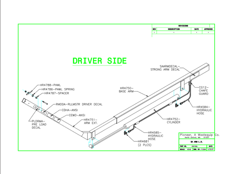 Hooklift Truck Parts — Smith Truck Body