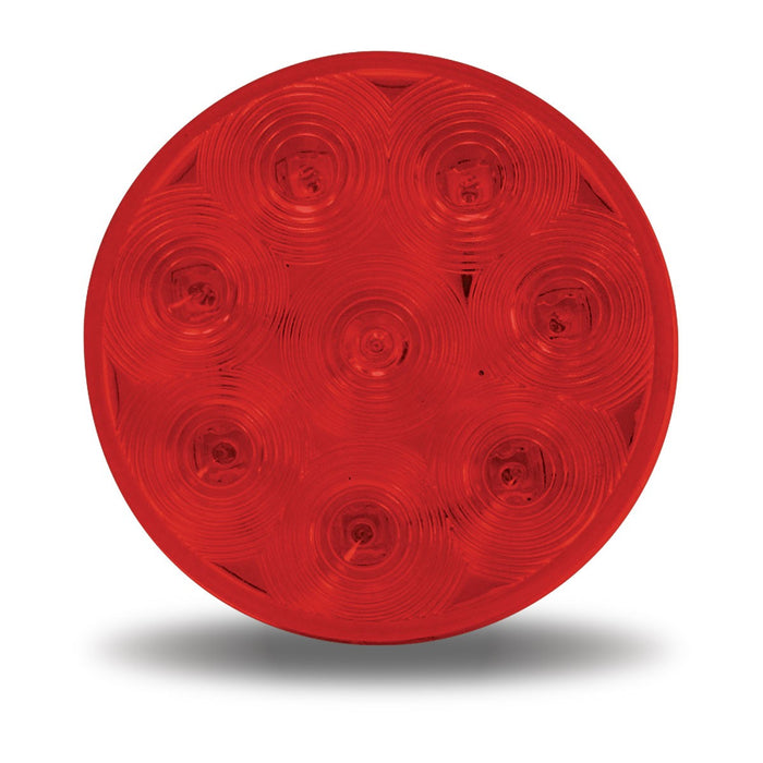 TLED-48R 4" Red Stop, Turn & Tail Round LED Light - 8 Diodes