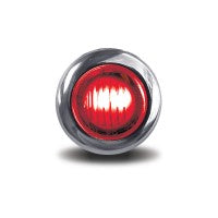 Trux TLED-B2CR 3/4 Red Bullet Light With Clear Lens